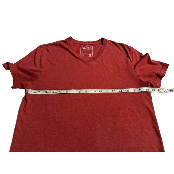 Urban Pipeline Men’s Red V Neck Short Sleeve T Shirt Comfort Stretch Size Small - Picture 4 of 6